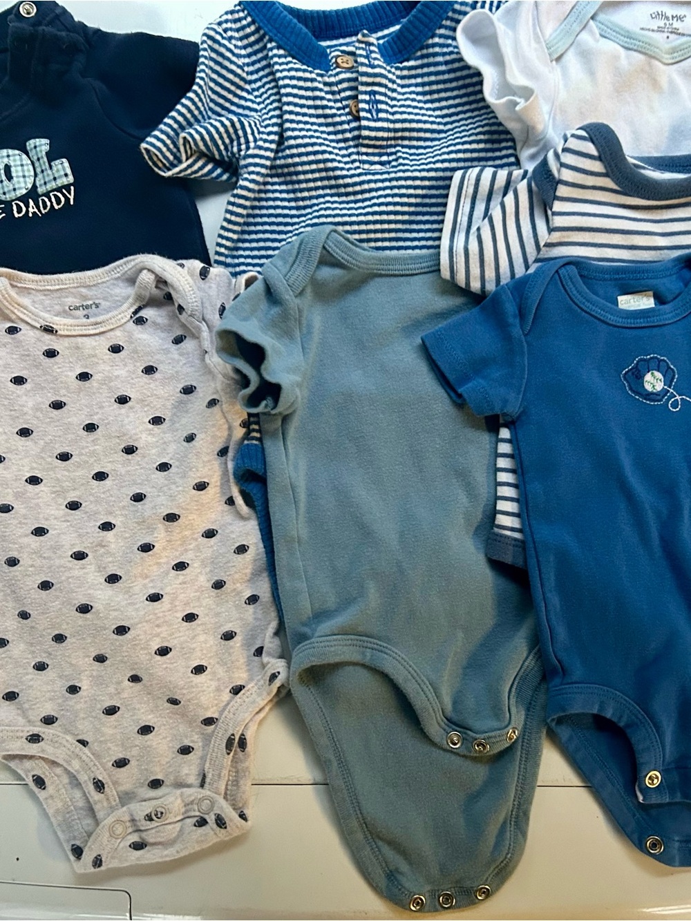 Bundle of 13 Carter's, Cat and Jack, various brands Assorted colors